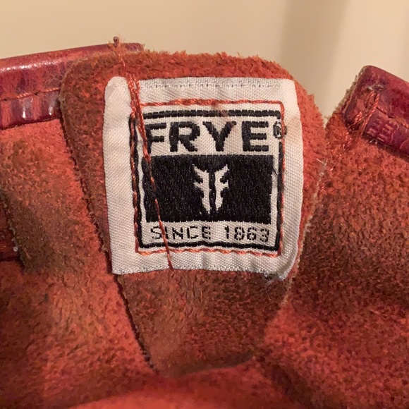 Vintage Frye red moto boots - Picture 3 of 5
